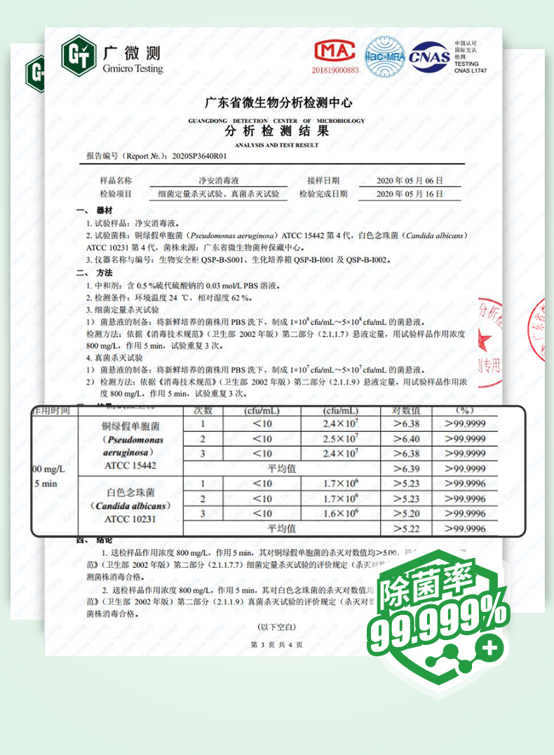 净安  消毒液2L