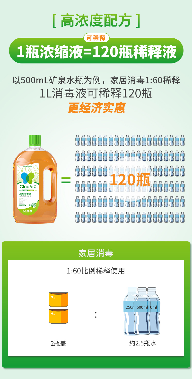 净安  消毒液1L