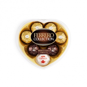 费列罗臻品巧克力制品糖果礼盒8粒心型装89.7g（包邮到下单地址）